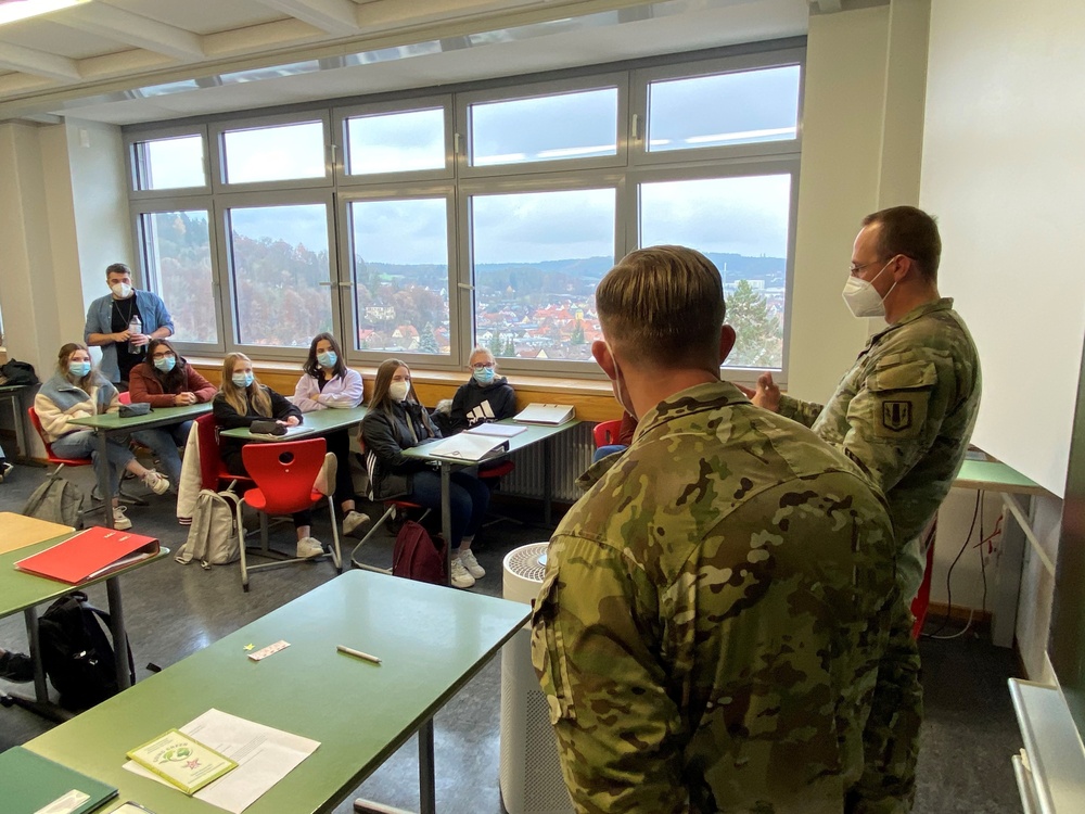 U.S. Consul General, Artillerymen team up for education