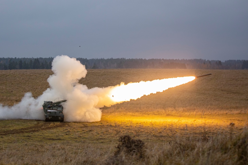 1st Battalion, 6th Field Artillery Regiment conducts Table XV Live Fire