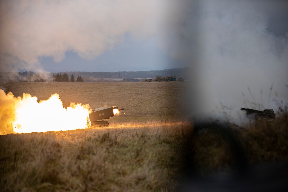 1st Battalion, 6th Field Artillery Regiment conducts Table XV Live Fire