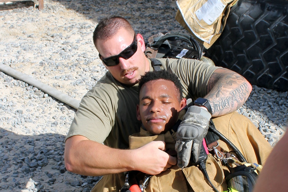 Al Dhafra Firefighter Training