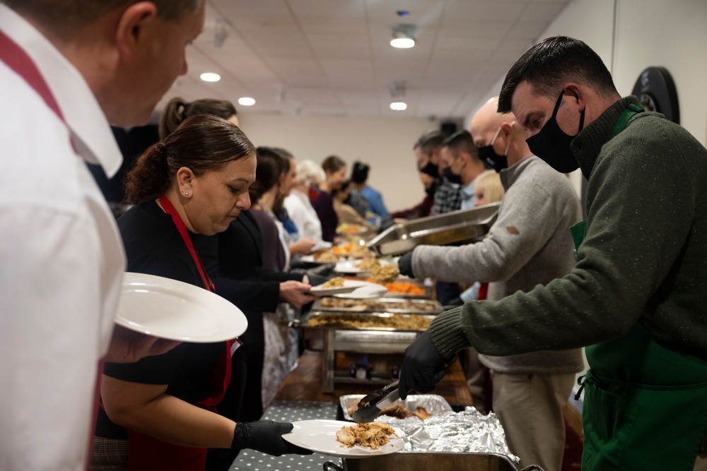 RAF Mildenhall senior leaders and BAC held Thanksgiving lunch