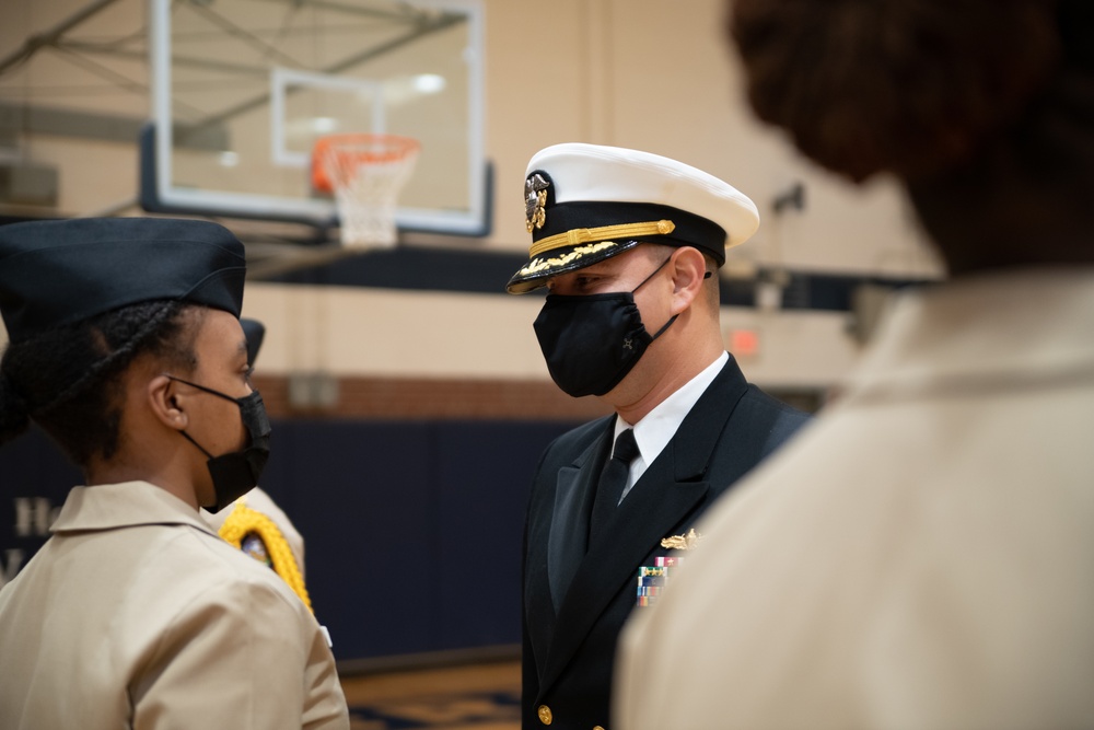 NTAG Carolina Executive Officer Performs NJROTC Annual Military Inspection