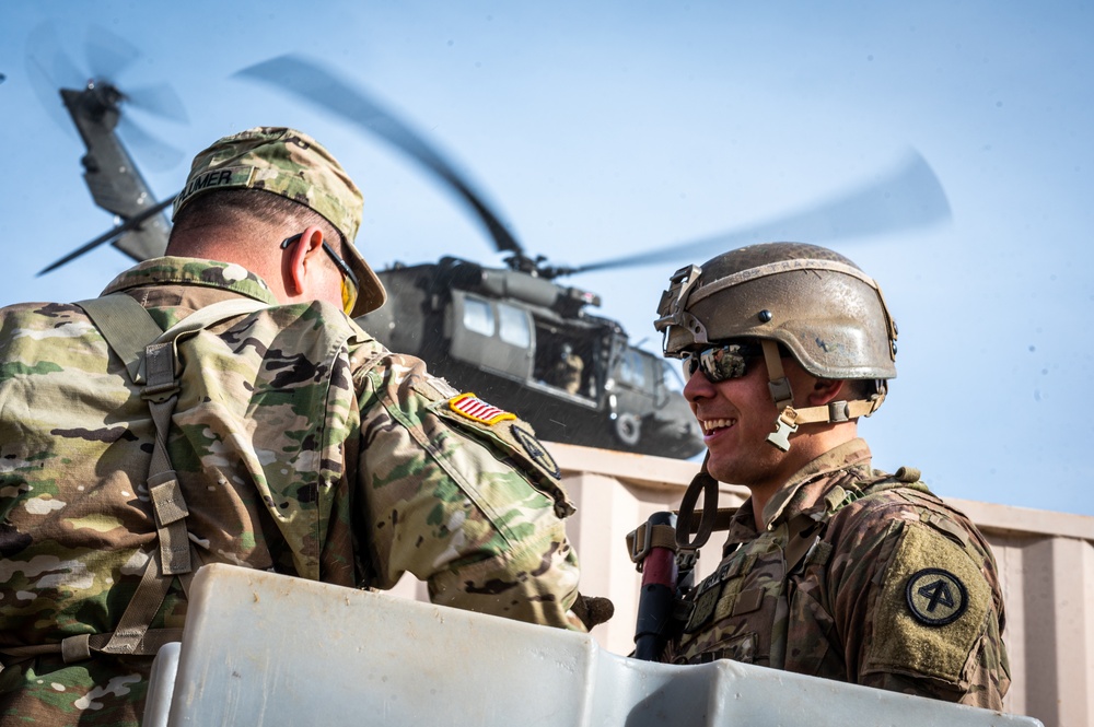 102nd Cavalry conduct CASEVAC