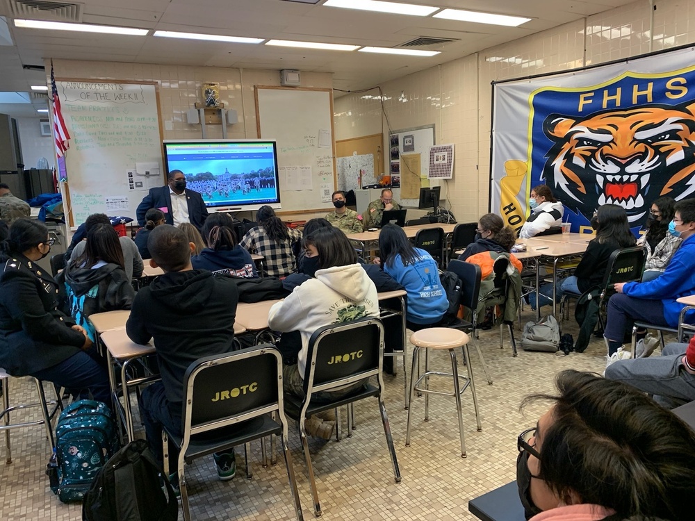 Fort Hamilton Leadership visits JROTC cadets