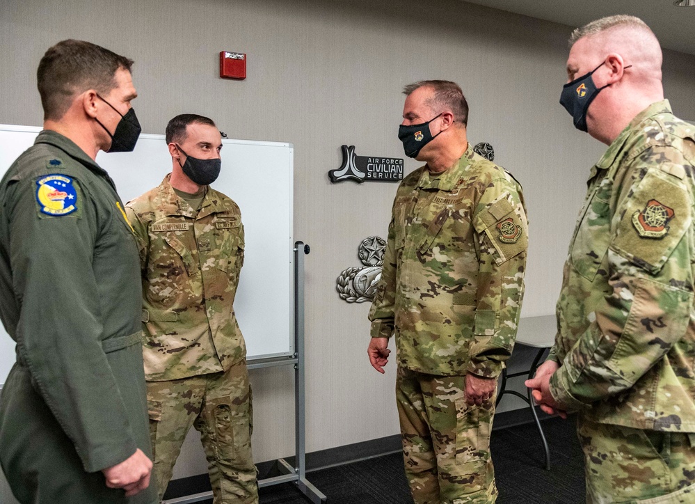 18th AF command team visits Dover AFB Airmen