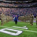 TF McCoy Soldiers Present Flag At NFL Game