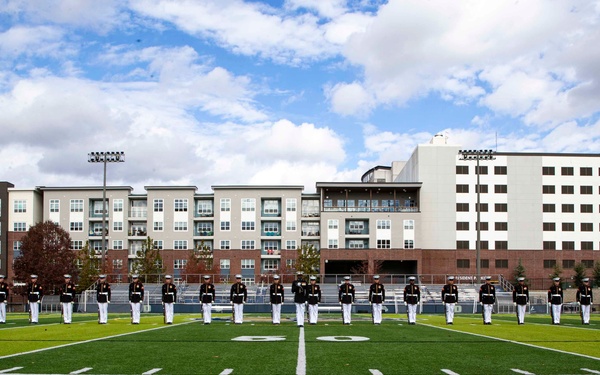 Silent Drill Platoon performs at Decatur High School in Georgia