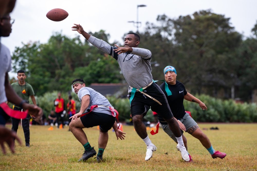 Marine Forces Reserve Participates in a Flag Football Event