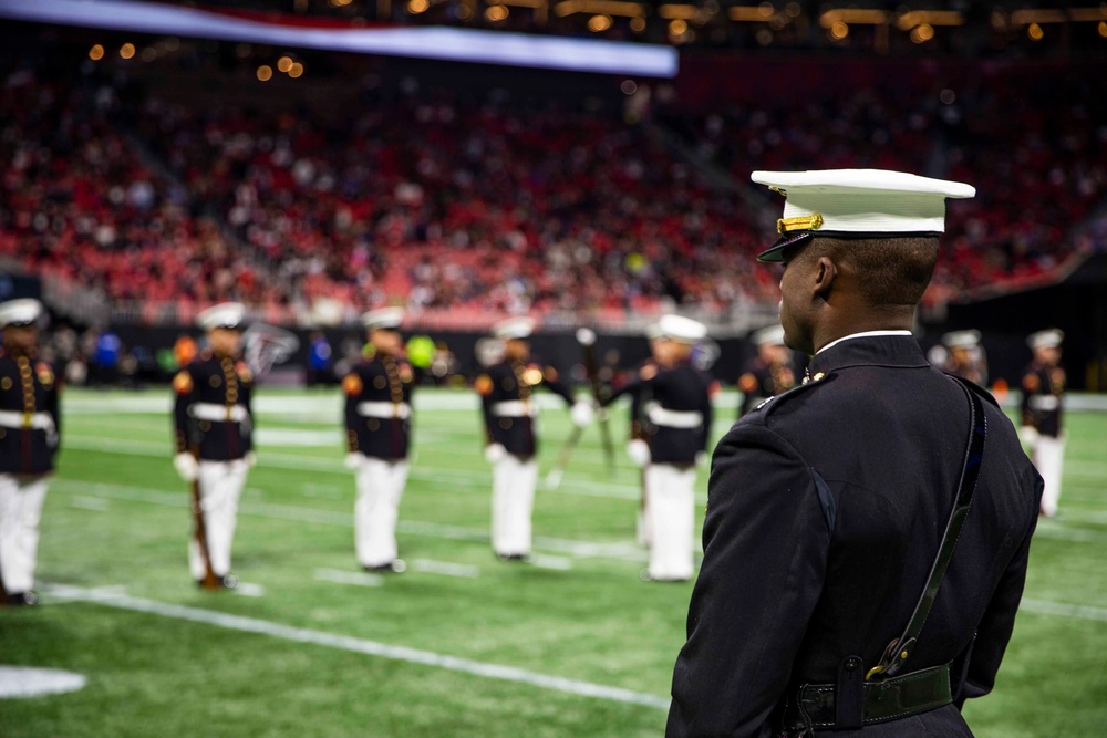 DVIDS Images Silent Drill Platoon performs during Atlanta Falcons