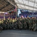 TF McCoy Soldiers Present Flag At NFL Game