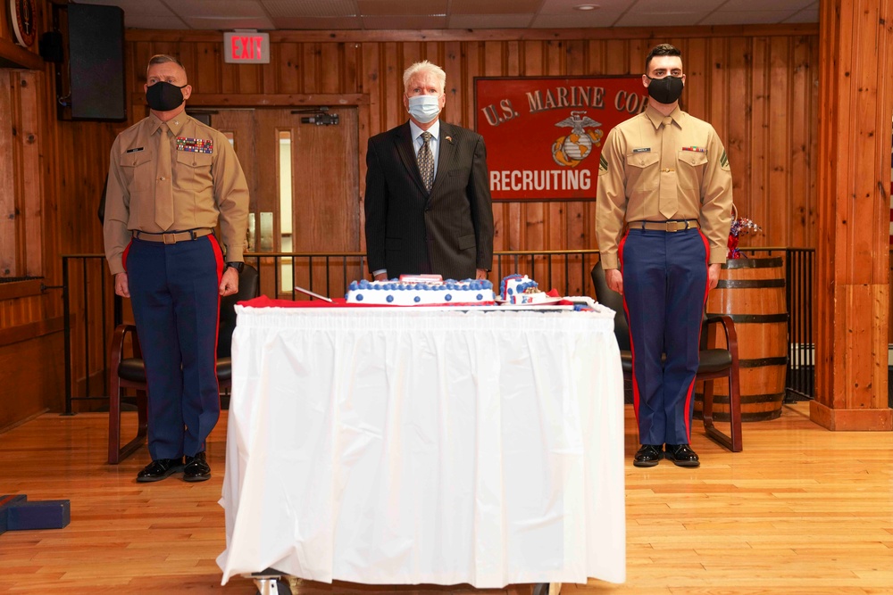 1st Marine Corps District Holds 246th Marine Corps Birthday Cake Cutting Ceremony