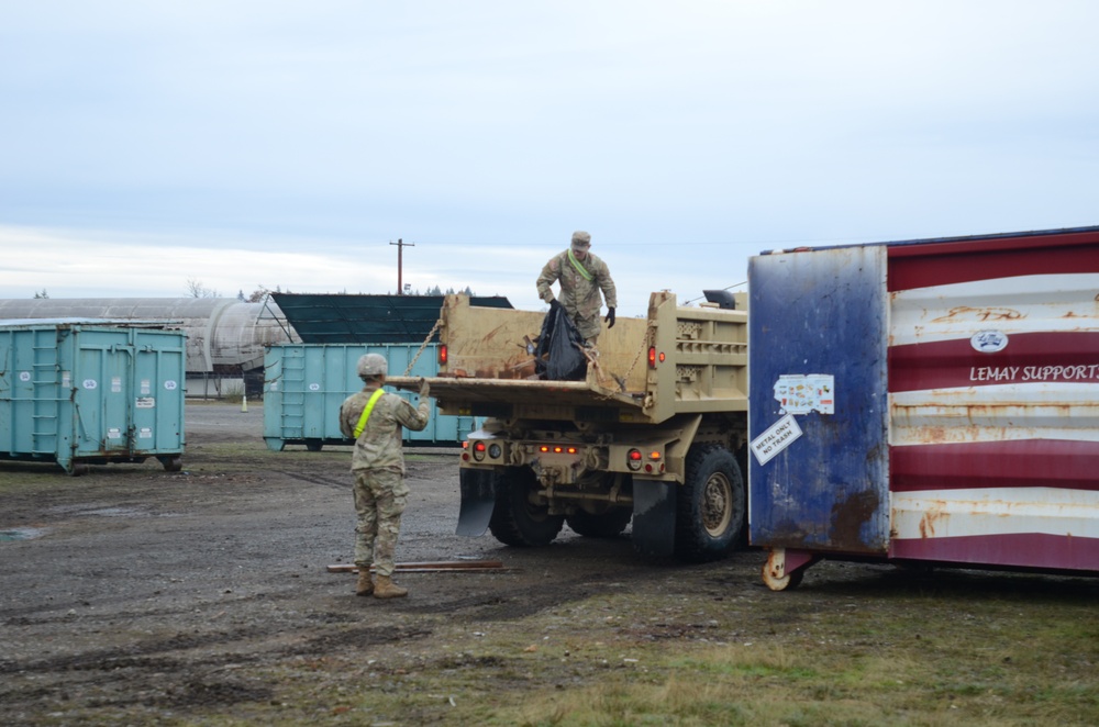 Soldiers remove more than 139 tons of trash from JBLM