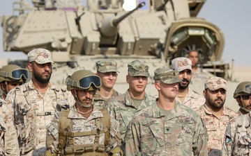 Gulf Gunnery 2021 brings together U.S., Kuwaiti, and Saudi military forces for first time in 30-years