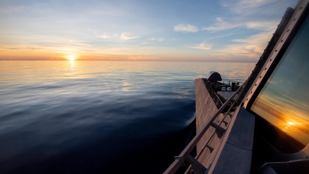 USS Charleston Transits the Philippine Sea