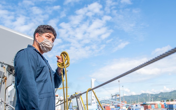 USS Charleston Ports in Port Lae, Papua New Guinea