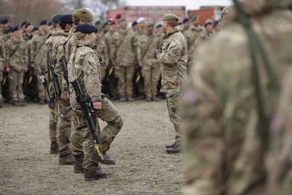 Sandhurst Cadets Put on Their Regimental Berets For the First Time