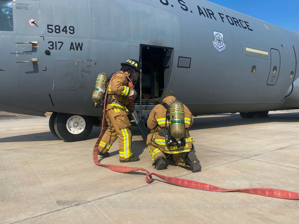 Always ready: U.S. Airmen in Africa practice in-flight emergency egress