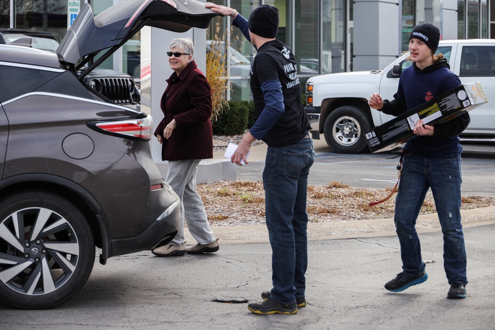 U.S Marine Corps Recruiters Help Collect Toys for Tots