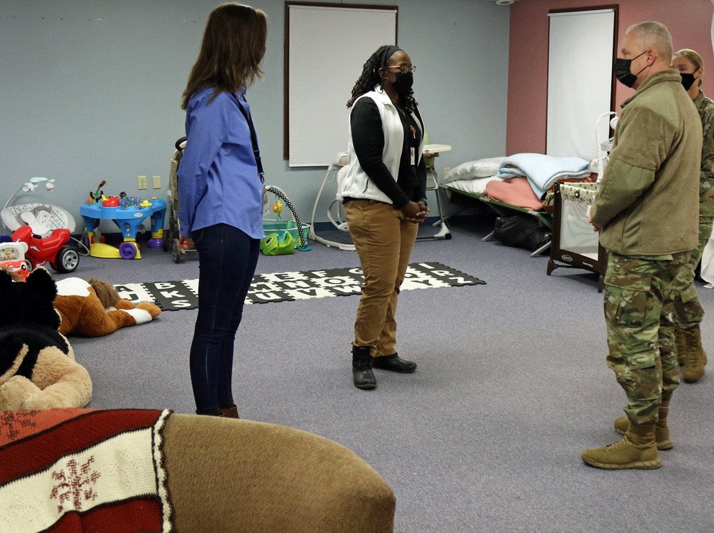 Army North Commander Visits Task Force McCoy