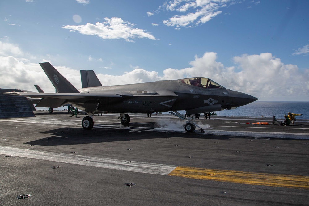 VMFA-314 takes flight in the Pacific Ocean