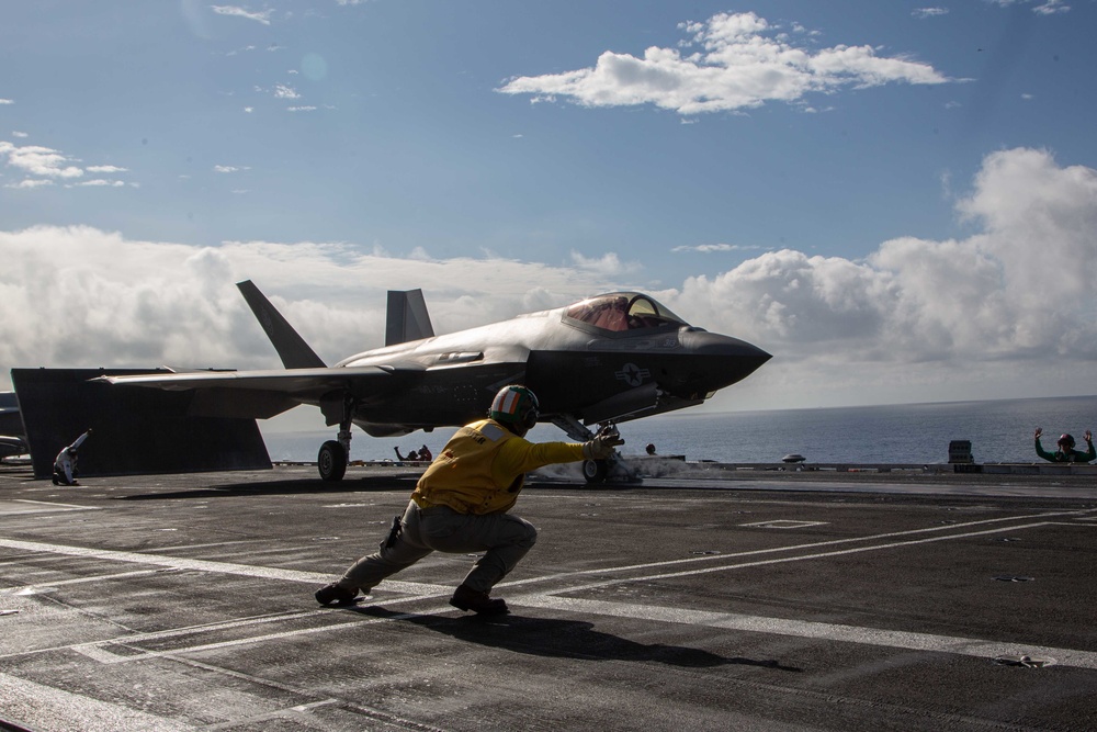 VMFA-314 takes flight in the Pacific Ocean