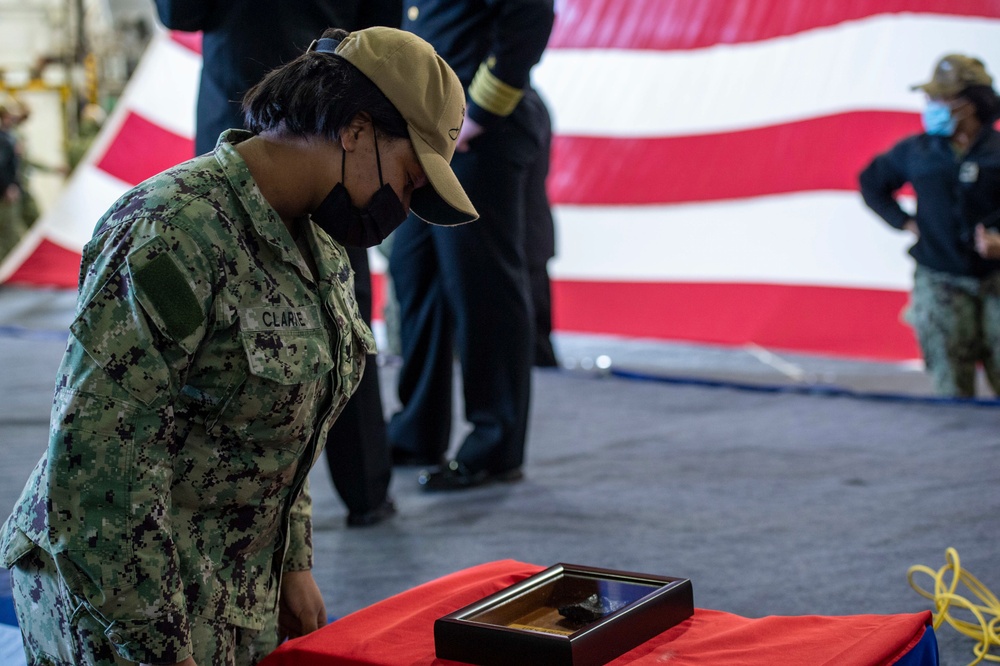 Nimitz Receives USS Arizona Relic