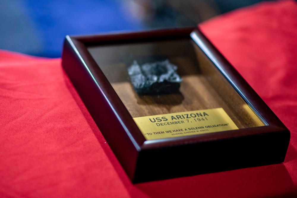 Nimitz Receives USS Arizona Relic