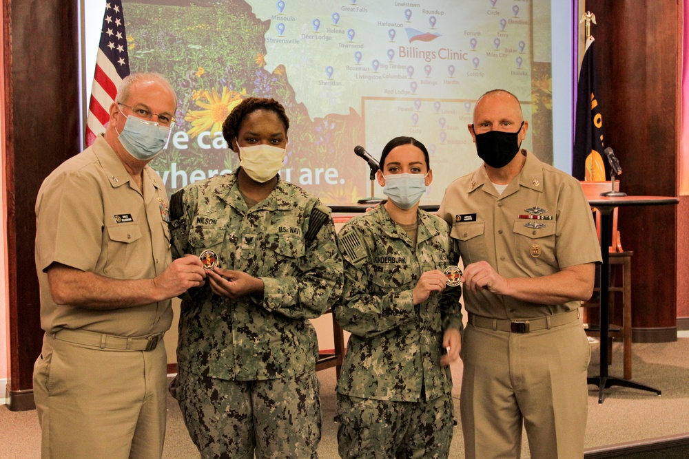 U.S. Navy Surgeon General visits Navy Medical Response Team at Billings Clinic Hospital