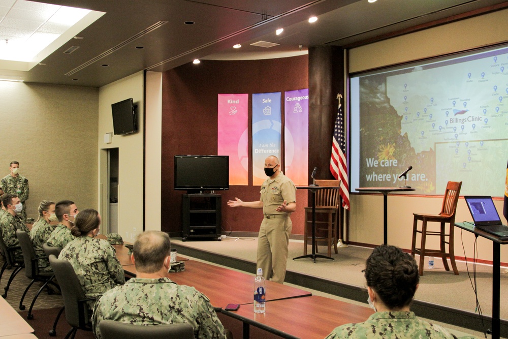 U.S. Navy Surgeon General visits Navy Medical Response Team at Billings Clinic Hospital