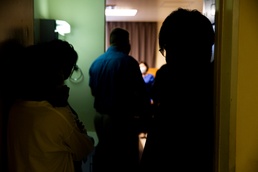 Okinawa International University students tour Camp Kinser