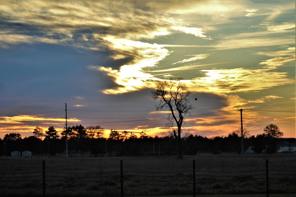 November sunset at Fort McCoy