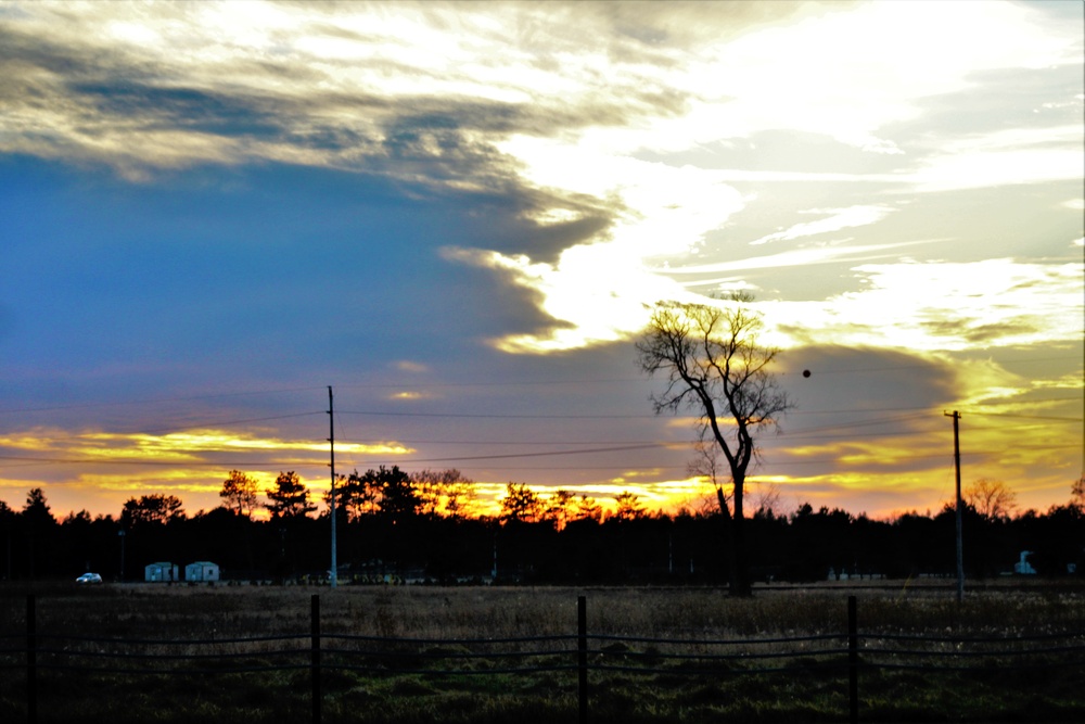 November sunset at Fort McCoy