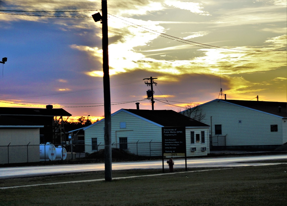 November sunset at Fort McCoy