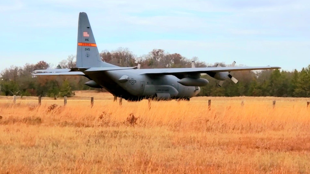 Air National Guard aircrews hold November C-130 training at Fort McCoy