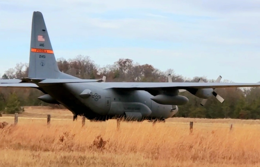 Air National Guard aircrews hold November C-130 training at Fort McCoy