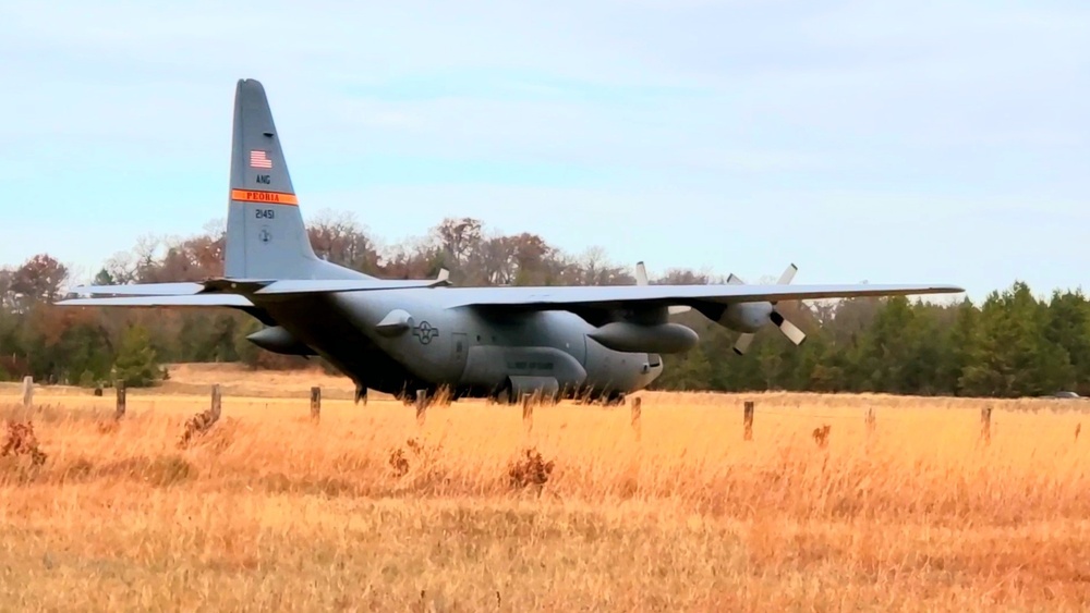 Air National Guard aircrews hold November C-130 training at Fort McCoy