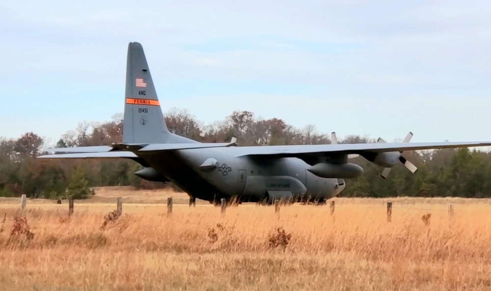 Air National Guard aircrews hold November C-130 training at Fort McCoy