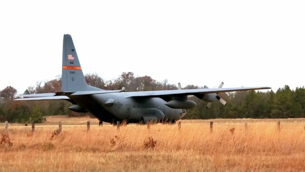 Air National Guard aircrews hold November C-130 training at Fort McCoy