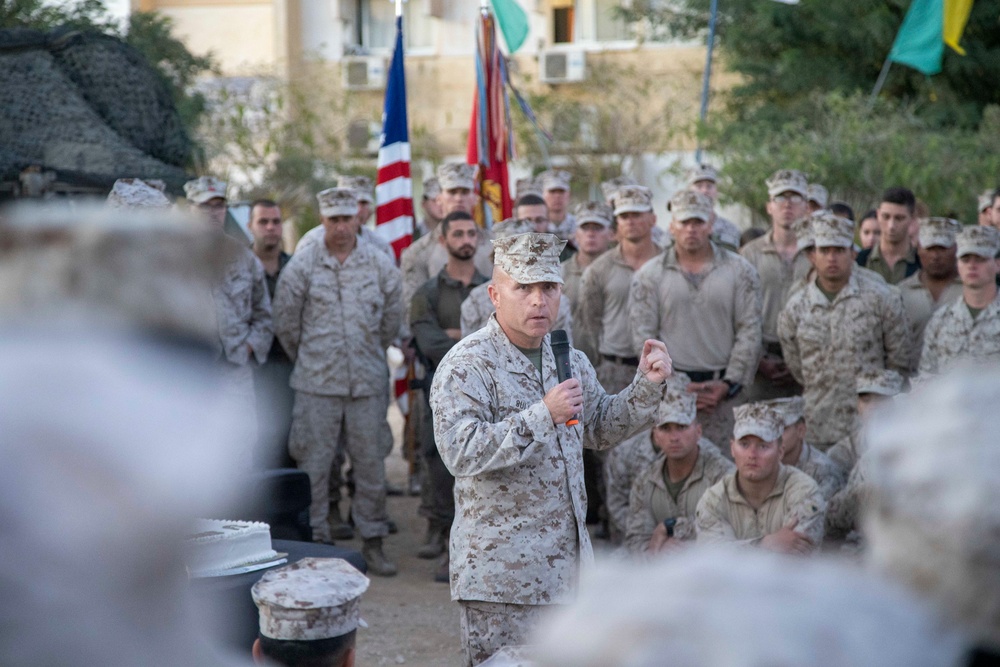 11th MEU celebrates 246th Marine Corps birthday in Israel