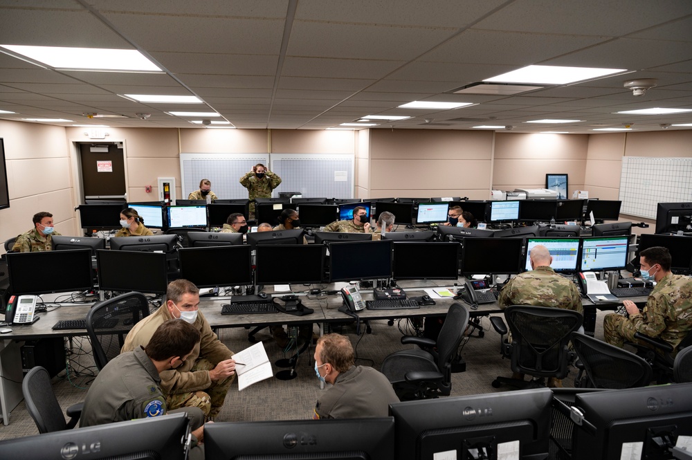 621st Air Mobility Operations Squadron Airmen participate in Exercise Internal Flex