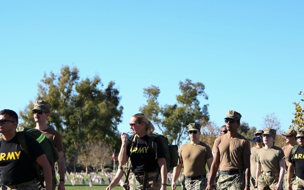 Service Members Participate in Veterans Day Ruck