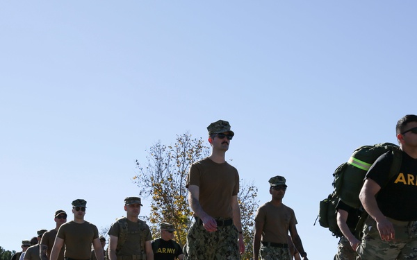 Service Members Participate in Veterans Day Ruck