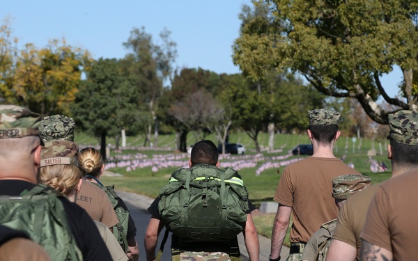 Service Members Participate in Veterans Day Ruck