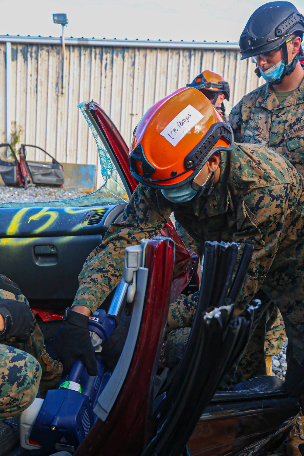 Cbirf trains with the 911th Technical Rescue Engineer Company