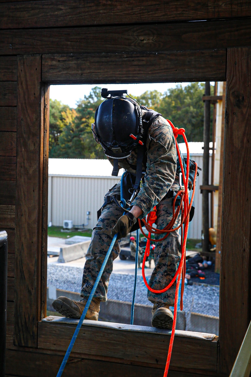 Cbirf trains with the 911th Technical Rescue Engineer Company