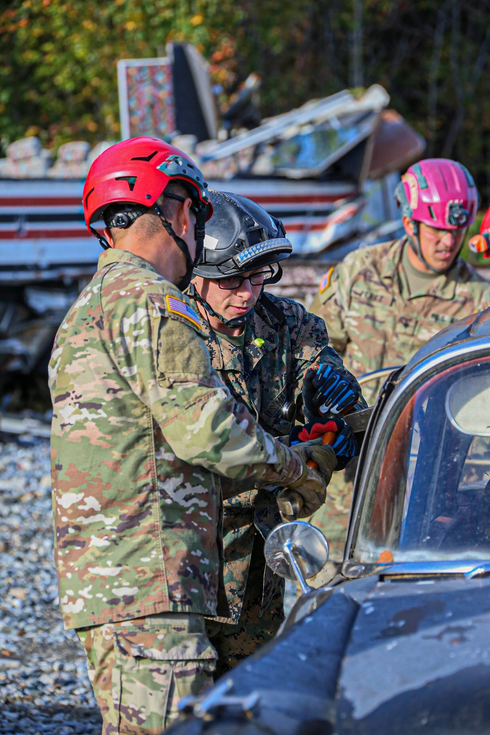 Cbirf trains with the 911th Technical Rescue Engineer Company