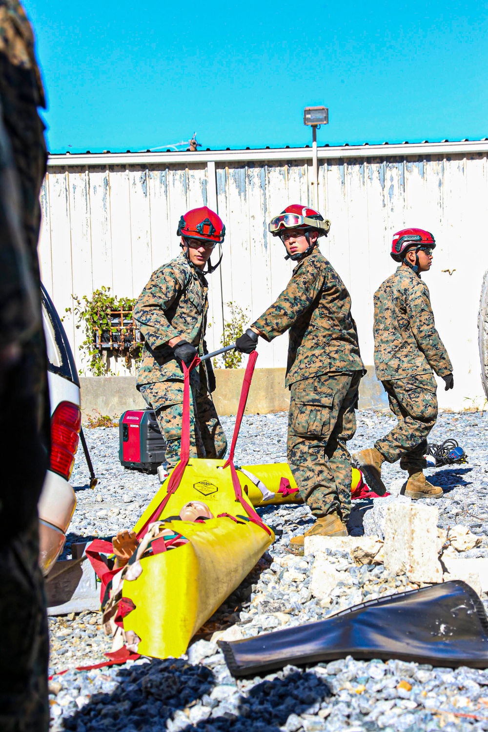 Cbirf trains with the 911th Technical Rescue Engineer Company