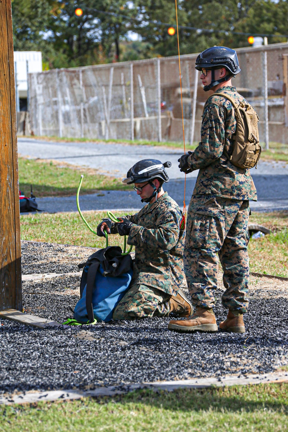 Cbirf trains with the 911th Technical Rescue Engineer Company