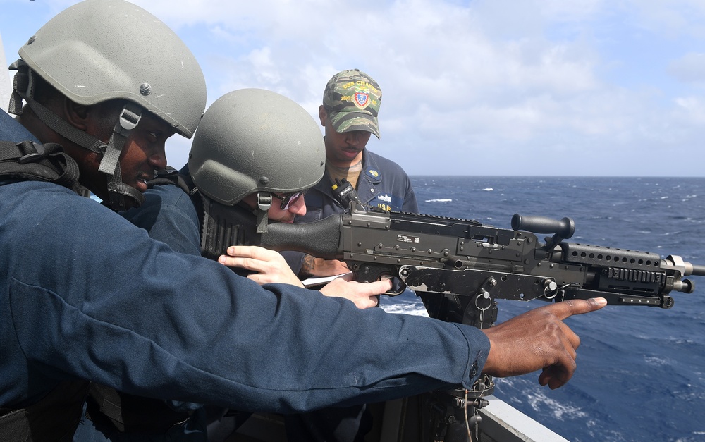 USS Chafee (DDG 90) Conducts Force Protection Training In South China Sea