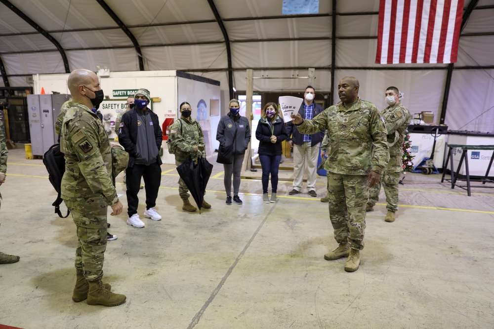 USO kicks off their Thanksgiving tour at Camp Bondsteel, Kosovo